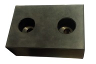 Obdĺžnikový gumový nárazník M10 110x73mm
