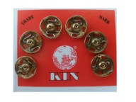 ZÁPADKY KOVOVÉ 2 (10 mm) - ZLATÉ - 6 ks.