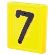 Číslo štítku '7' pre obojky pre dobytok