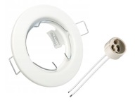 HALOGÉNOVÁ LED PEVNÁ LAMPA, BIELA ​​+ ZÁSUVKA GU10