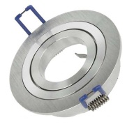 Halogénové ALUMINIUM svietidlo, okrúhle, LED + GU10
