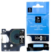 DYMO TAPE D1 45021 12mm ČIERNO/BIELA ​​TLAČ