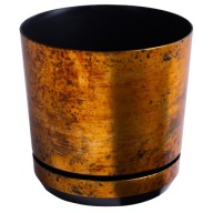 EFFECT hrdzou pokrytý zlatý kvetináč Rustic LOFT12