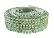 DIAMANTOVÝ PÁS DIAMANTOVÝ ZIRKÓNOVÝ STUHA 2,8M X 3CM ZELENÝ