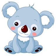 NÁLEPKA NA OKNO NÁBYTOK ZRKADLO MEDVEĎ KOALA