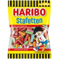 Haribo Stafetten Licorice Gummies z Nemecka