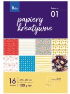 KREATÍVNY PAPIER 420X295 SADA ČÍSLO 01 TETIS