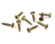 Skrutky PLNÝ ZÁVIT Skrutky do dreva tvrdené 4x40 mm 1kg POZINKOVANÉ zlatožlté