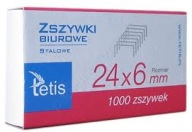 KANCELÁRSKA ZOŠÍVAČKA TETIS 24/6 1000 KS OCEL