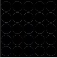 Zátka SAMOLEPIACA 14mm LESK ČIERNA 326