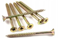 Skrutky do dreva kalené 4x40 mm 1kg POZINKOVANÉ, zlatožlté