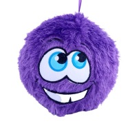 FIALOVÁ chlpatá GUĽA FUZZY 20 cm C5964