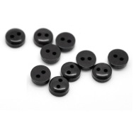 10ks mini gombíky, malé gombíky, 6mm čierne