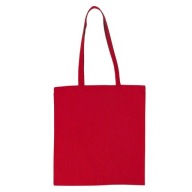 Bavlnená plátená taška ECO SHOPPING Shopperbag červená sieťovaná 140g