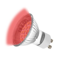 LED žiarovka 8 SMD GU10 na 230V červená