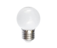 Dekoratívna LED žiarovka E27, 230V 1W, biela