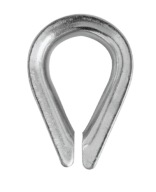 Pozinkovaný oceľový náprstok na laná, oko, golier, 6 mm 6 mm DIN6899