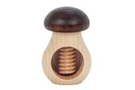 Luskáčik MUSHROOM, drevený, hnedý
