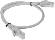 1m RJ45 cat.6 UTP patchcord šedý sieťový kábel