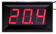 MERAČ NAPÄTIA LED VOLTMETER DC 3-30V ČERVENÁ