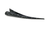 Japonská spona, čierno-strieborná, 12 CM