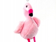 FLAMINGO PLYŠOVÝ ROZTOMNÝ MASKOT 20cm KĽÚČENKA