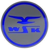 NÁLEPKA WSK PZL ŚWIDNIK MODRÁ ROUND 125 175