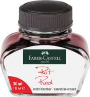 FABER CASTELL atrament do pera 30 ml červený
