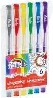 Gélové perá FIORELLO Glitter 6 farieb