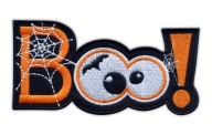 Náplasť Scary Boo! - na HALLOWEEN, VÝŠIVKY