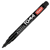 TOMA permanentný olejový popisovač 2,5mm čierny