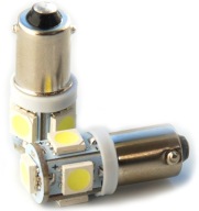 T4W BA9S 5 x 5050 SMD LED studená 12V
