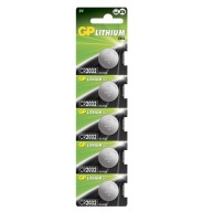 5x GP CR2032 3V lítiová hodinková batéria LITHIUM