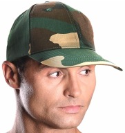 Čiapka CAMO so šiltom 100% BAVLNA - 6 panelov