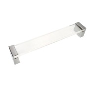 Nábytková úchytka HD62 priehľadná CHROME L-192/205
