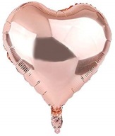 Fóliový balónik HEART ROSE GOLD héliové balóniky 45cm