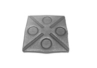 krycia rozeta 85x85x8mm 44.038