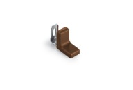 ORECH kovový nábytkový uholník s uzáverom, 4 ks