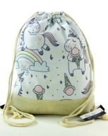 Pevná veľká taška batoh jednorožec baggage bag