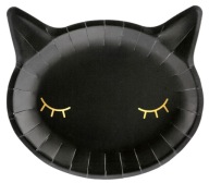 JEDNORÁZOVÉ TANIERE BLACK CAT HALLOWEEN 6 KS