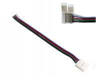 Konektor pre RGBW LED pásik 10mm -5050 s káblom 10cm