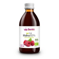 Bio malinová šťava 100% Bio malinová šťava 250 ml