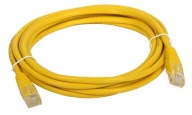 3m UTP patchcord LAN kábel, kat. 5e RJ45, žltý
