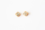 TERMO HOT FIX APLIKÁCIE, zlatá farba, 6x6mm, 2 kusy