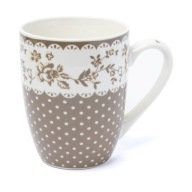 Porcelánový hrnček Chica, 350 ml, kvetinový motív