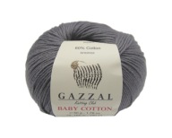 Priadza GAZZAL BABY COTTON, farba GREY 50
