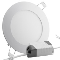 Okrúhly zapustený LED stropný panel 6W NEUTRAL