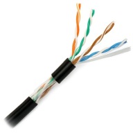 KÁBEL TWISTED PAIR UTP CAT.5e CU PE KÁBEL POTAHOVANÝ GÉLOM - 1m