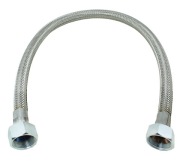 80 cm flexibilná rúrka vzduchového kompresora, oceľové opletenie, dva 26 mm konektory
