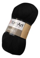 100g priadza 100% mikrovlákno Rapido black 670